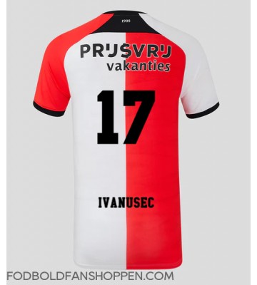 Feyenoord Luka Ivanusec #17 Hjemmebanetrøje 2024-25 Kortærmet